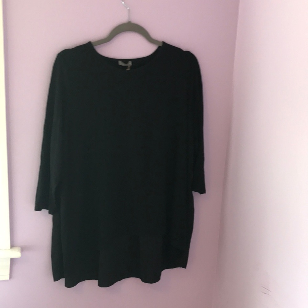 Vince Camuto black 3/4 sleeve blouse